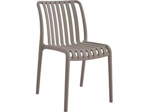 MODA-Ν Καρέκλα Στοιβαζόμενη PP, Απόχρωση Mocha (Ε3801,3Ν)