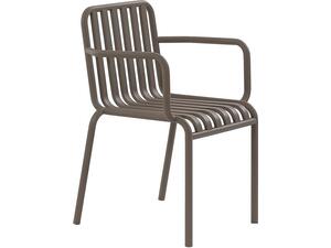 MODIAL Πολυθρόνα Μέταλλο Βαφή Cappuccino (σετ 6 τεμαχίων) (Ε5490,2)