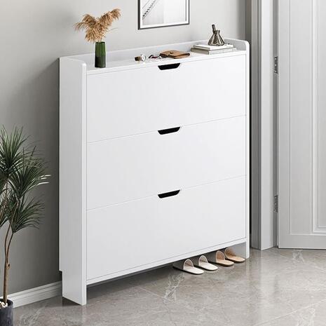 Παπουτσοθήκη MDF - Melamine Απόχρωση Άσπρο (Ε8330,2)