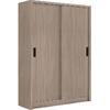 VANITY Ντουλάπα Δίφυλλη - Συρόμενη, Απόχρωση Sonoma Oak (Ε7354,3)