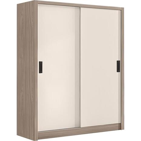 VANITY Ντουλάπα Δίφυλλη - Συρόμενη, Αποχρώσεων Sonoma Oak & Cream (Ε7355,2)