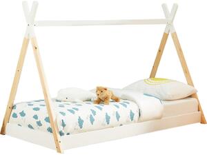 ΚΡΕΒΑΤΙ ΠΑΙΔΙΚΟ MUNK HM699.03 τ.MONTESSORI ΞΥΛΟ ΠΕΥΚΟΥ ΦΥΣΙΚΟ-ΛΕΥΚΟ- 190x90εκ