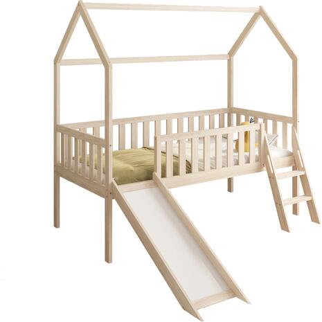 ΠΑΙΔΙΚΟ ΚΡΕΒΑΤΙ τ.MONTESSORI ΜΕ ΤΣΟΥΛΗΘΡΑ PHYLLIS HM701.01 ΞΥΛΟ ΠΕΥΚΟΥ ΦΥΣΙΚΟ ΓΙΑ 90x190εκ
