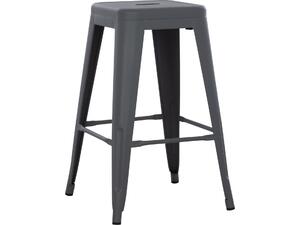 ΣΚΑΜΠΟ ΜΕΣΑΙΟΥ ΥΨΟΥΣ ΜΕΤΑΛΛΙΚΟ MELITA-PRO HM8573.50 ΓΚΡΙ 43x43x67Υεκ.