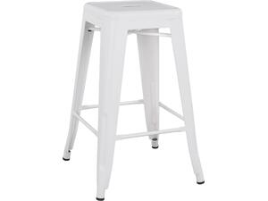 ΣΚΑΜΠΟ ΜΕΣΑΙΟΥ ΥΨΟΥΣ ΜΕΤΑΛΛΙΚΟ MELITA-PRO HM8573.41 ΛΕΥΚΟ ΜΑΤ 43x43x67Υεκ.