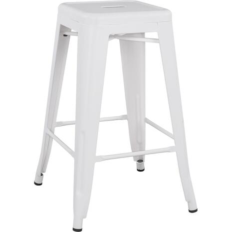 ΣΚΑΜΠΟ ΜΕΣΑΙΟΥ ΥΨΟΥΣ ΜΕΤΑΛΛΙΚΟ MELITA-PRO HM8573.41 ΛΕΥΚΟ ΜΑΤ 43x43x67Υεκ.