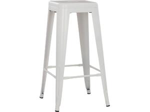 ΣΚΑΜΠΟ ΜΠΑΡ ΜΕΤΑΛΛΙΚΟ MELITA-PRO HM8642.41 ΣΕ ΛΕΥΚΟ ΜΑΤ 43x43x78Υεκ.