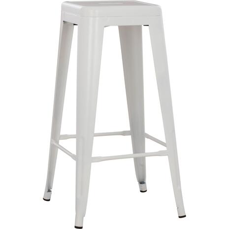 ΣΚΑΜΠΟ ΜΠΑΡ ΜΕΤΑΛΛΙΚΟ MELITA-PRO HM8642.41 ΣΕ ΛΕΥΚΟ ΜΑΤ 43x43x78Υεκ.