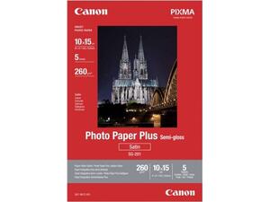 Χαρτί φωτογραφικό Photo Plus A6 Canon 10x15cm Semi gloss 260gr/m2 (πακέτο 5 φύλλων)