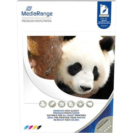 Χαρτί φωτογραφικό Mediarange A4 High glossy 115gr/m2 (πακέτο 50 φύλλων)