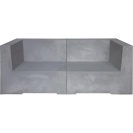 CONCRETE 2Θέσιος Kαναπές Κήπου - Βεράντας, Cement Grey (Ε6200,2)