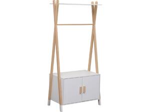 ΚΡΕΜΑΣΤΡΑ ΠΑΙΔΙΚH ΜΕ ΝΤΟΥΛΑΠΙ PASCHAL HM2495.03 ΜΕΛΑΜΙΝΗ-ΞΥΛΟ ΠΕΥΚΟΥ 76x44x170Υεκ