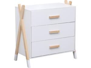 ΣΥΡΤΑΡΙΕΡΑ ΠΑΙΔΙΚH PASCHAL HM2493.03 ΜΕΛΑΜΙΝΗ-ΞΥΛΟ ΠΕΥΚΟΥ 76x40x80.5Υεκ