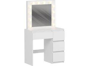 ΤΟΥΑΛΕΤΑ ΜΕ ΦΩΤΙΣΜΟ LED & ΣΥΡΤΑΡΙΑ KEITLIN HM2499.03 ΜΕΛΑΜΙΝΗ ΣΕ ΛΕΥΚΟ 80x40x140Υεκ.