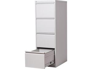 Συρταριέρα φακέλων Nextdeco γκρι 4 συρτάρια Υ133,1x46x62εκ.