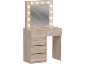 ΤΟΥΑΛΕΤΑ ΜΕ ΦΩΤΙΣΜΟ LED & ΣΥΡΤΑΡΙΑ BEYON HM2500.01 ΜΕΛΑΜΙΝΗ ΣΕ SONAMA 112.5x40.5x140Υεκ.