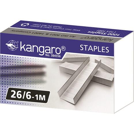 Σύρματα συρραπτικού KANGARO Νο26/6  (1000 τεμάχια)