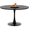 ΤΡΑΠΕΖΙ ΤΡΑΠΕΖΑΡΙΑΣ ROLLO HM9422.12 ΣΤΡΟΓΓΥΛΟ BLACK MARBLE Φ120x74Yεκ.
