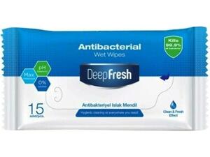 Αντισηπτικά Μαντηλάκια Χεριών DeepFresh Antibacterial Wet Wipes (15 τεμαχίων)