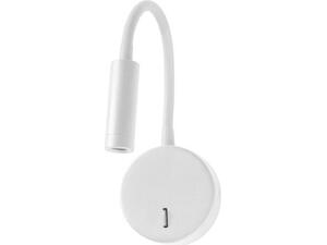 Απλίκα bed LED 3W στρογγυλή Ø9 x Υ39cm λευκή