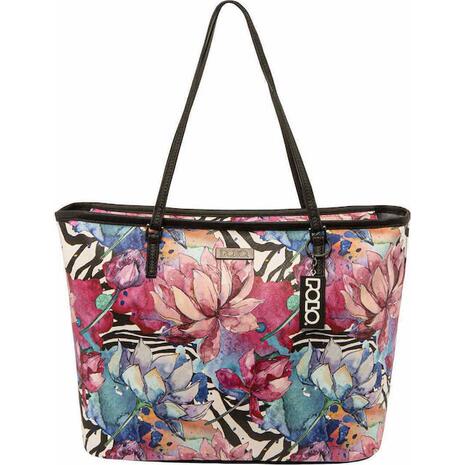 Τσάντα ώμου γυναικεία Polo Lydia Floral (9-07-050-8242 2023)