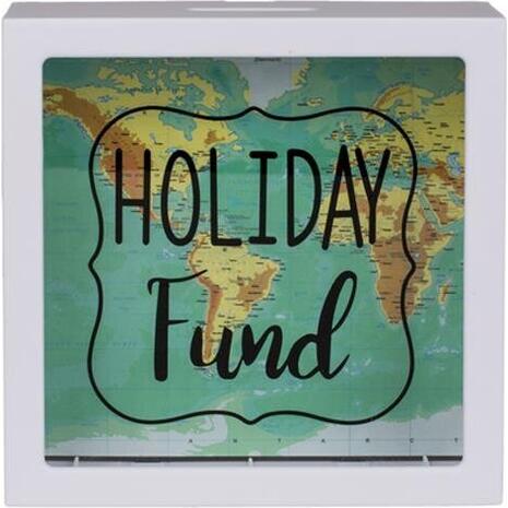 Κουμπαράς - κορνίζα πλαστικός Holiday Fund 15x15x5εκ. - Ανακάλυψε Κουμπαράδες για να κάνεις την αποταμίευσή σου με στυλ από το Oikonomou-shop.gr.