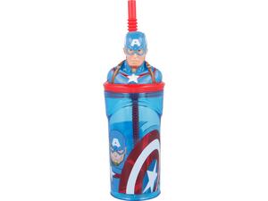 Ποτήρι πλαστικό Stor 3D Avenger Comic Heroes 360ml (530-57766)