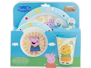 Σετ φαγητού Peppa Core Stor πλαστικό 5 τεμαχίων micro