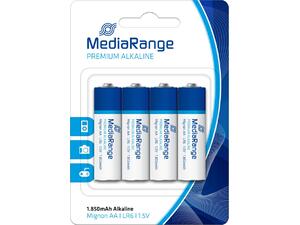 Μπαταρία Αλκαλική MediaRange Premium AA 1.5V LR6 (4 Pack) MRBAT104