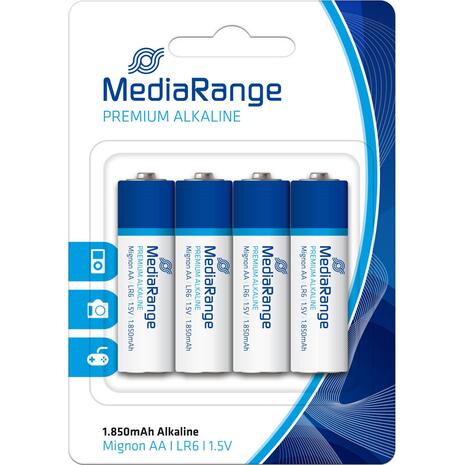 Μπαταρία Αλκαλική MediaRange Premium AA 1.5V LR6 (4 Pack) MRBAT104