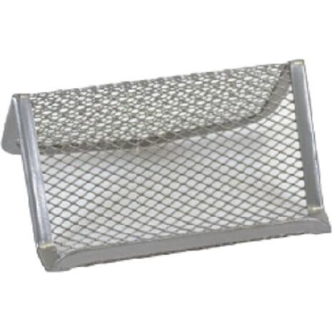 Θήκη για κάρτες μεταλλική 60x90mm διάτρητη ασημί