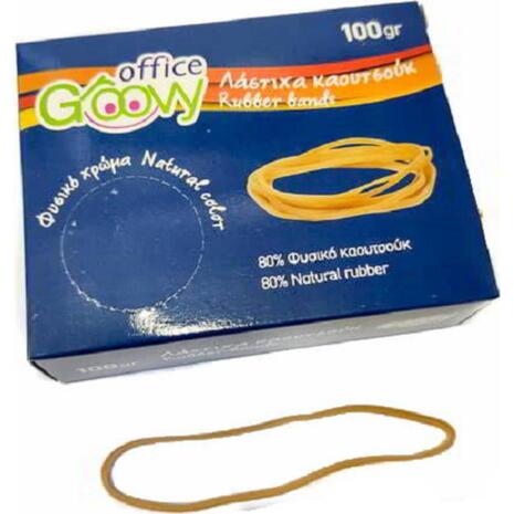 Λαστιχάκια λεπτά Groovy Φ 64 - 100 mm x 1.4 mm συσκευασία 100 gr
