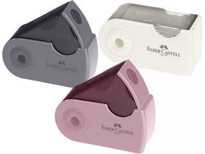 Ξύστρα μονή  Faber Castell mini Sleeve Pink/Shadow/Grey (182734)