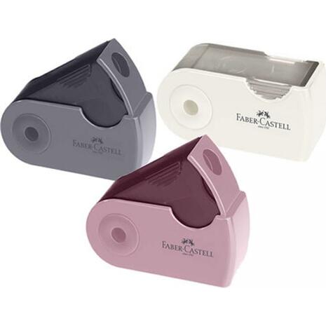 Ξύστρα μονή  Faber Castell mini Sleeve Pink/Shadow/Grey (182734)