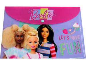 Φάκελος πλαστικός με κουμπί Barbie A4