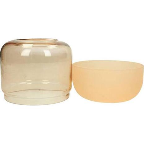 Βάζο Glass Peach | entos 14.5x14.5x19cm