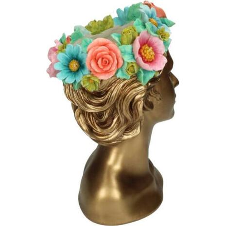 Βάζο από πολυρεσίνη Lady Flowers Multi | entos 29x19x18cm