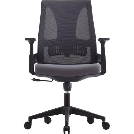 BF8760 Πολυθρόνα Γραφείου, Mesh Γκρι, Ύφασμα Γκρι (ΕΟ609,2) (Γκρι)