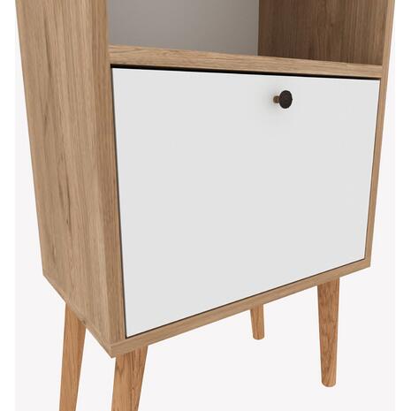 Βιβλιοθήκη Ignatius sonoma λευκή 49x30x168cm HM9250.02 - Έπιπλα για όλους τους χώρους από το Oikonomou-shop