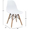 Καρέκλα με ξύλινα πόδια & κάθισμα twist PP λευκή HM8460.01 (1 τεμάχιο) - Ανακάλυψε ποιοτικά και μοντέρνα Έπιπλα και Καρέκλες Επισκέπτη  για όλους τους χώρους από το oikonomou-shop.
