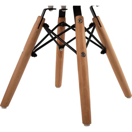 ΚΑΡΕΚΛΑ TWIST KID HM8453.01 ΞΥΛΙΝΑ ΠΟΔΙΑ Κ ΚΑΘΙΣΜΑ PP ΛΕΥΚΟ 31x34x55.5Υεκ (σετ 4 τεμαχίων)