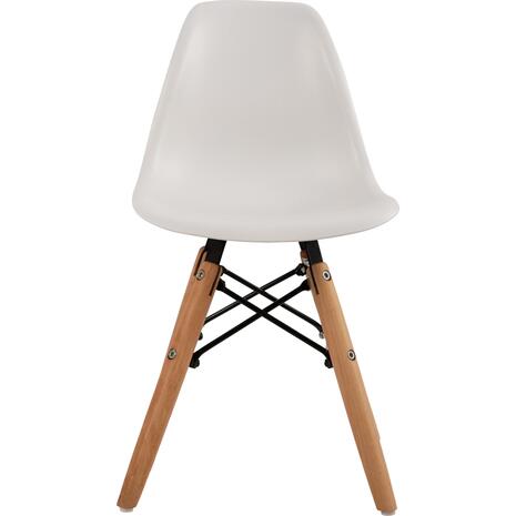 ΚΑΡΕΚΛΑ TWIST KID HM8453.01 ΞΥΛΙΝΑ ΠΟΔΙΑ Κ ΚΑΘΙΣΜΑ PP ΛΕΥΚΟ 31x34x55.5Υεκ (σετ 4 τεμαχίων)