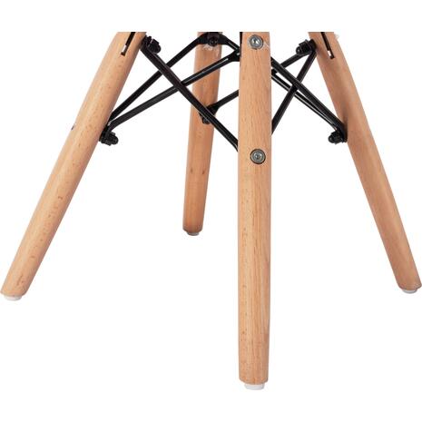ΚΑΡΕΚΛΑ TWIST KID ΤΜΧ.HM8453.05 ΞΥΛΙΝΑ ΠΟΔΙΑ & ΚΑΘΙΣΜΑ ΡΟΖ PP 30,5Χ33Χ59 ΕΚ (σετ 4 τεμαχίων)