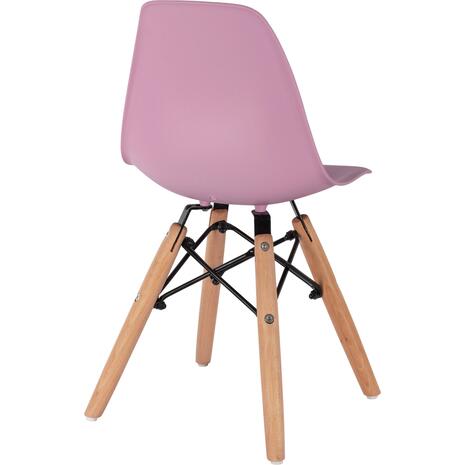 ΚΑΡΕΚΛΑ TWIST KID ΤΜΧ.HM8453.05 ΞΥΛΙΝΑ ΠΟΔΙΑ & ΚΑΘΙΣΜΑ ΡΟΖ PP 30,5Χ33Χ59 ΕΚ (σετ 4 τεμαχίων)
