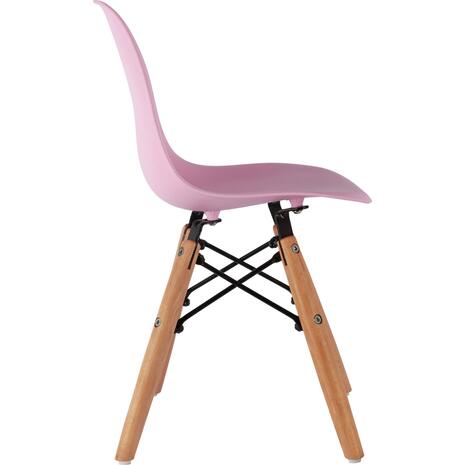 ΚΑΡΕΚΛΑ TWIST KID ΤΜΧ.HM8453.05 ΞΥΛΙΝΑ ΠΟΔΙΑ & ΚΑΘΙΣΜΑ ΡΟΖ PP 30,5Χ33Χ59 ΕΚ (σετ 4 τεμαχίων)