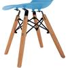 ΚΑΡΕΚΛΑ TWIST KID ΤΜΧ.HM8453.08 ΞΥΛΙΝΑ ΠΟΔΙΑ & ΚΑΘΙΣΜΑ ΜΠΛΕ PP 30,5Χ33Χ59 ΕΚ (σετ 4 τεμαχίων)