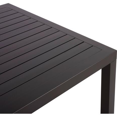 ΤΡΑΠΕΖΙ ΤΡΑΠΕΖΑΡΙΑΣ ΑΛΟΥΜΙΝΙΟΥ SAHIRA HM5571.02 ΑΝΘΡΑΚΙ 140Χ80X75,5Υεκ.
