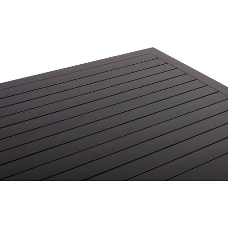 ΤΡΑΠΕΖΙ ΤΡΑΠΕΖΑΡΙΑΣ ΑΛΟΥΜΙΝΙΟΥ SAHIRA HM5571.02 ΑΝΘΡΑΚΙ 140Χ80X75,5Υεκ.