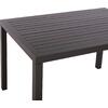 ΤΡΑΠΕΖΙ ΤΡΑΠΕΖΑΡΙΑΣ ΑΛΟΥΜΙΝΙΟΥ SAHIRA HM5571.02 ΑΝΘΡΑΚΙ 140Χ80X75,5Υεκ.