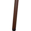 ΤΡΑΠΕΖΙ ΑΛΟΥΜΙΝΙΟΥ HARLOW 70X70X76Υ ΜΕ ΟΨΗ BAMBOO HM5568.03 ΚΑΦΕ ΜΕ ΓΥΑΛΙ